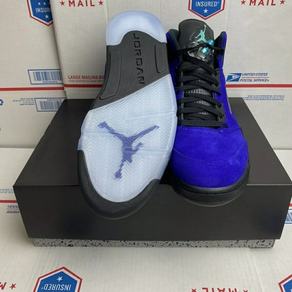 Jordan Retro 5 Alternate Grape with PROOF! 10/10.5 - Picture 8 of 9